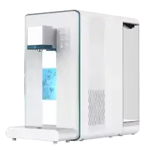 countertop electric reverse osmosis water purifier with hot and cold drinking water, installation-free RO water filtration system